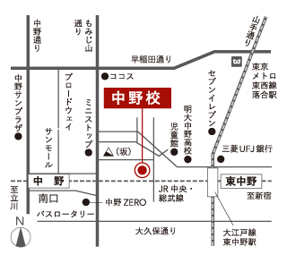東京工科自動車大学校（中野校）地図
