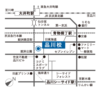 東京工科自動車大学校（品川校）地図